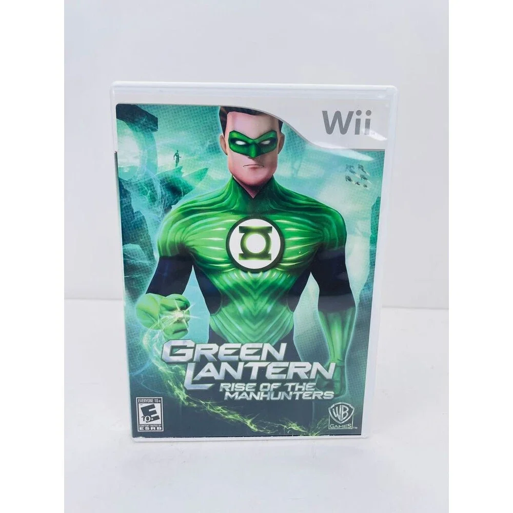 Green Lantern: Rise of the Manhunters (Nintendo Wii, 2011) Complete W/ Manual